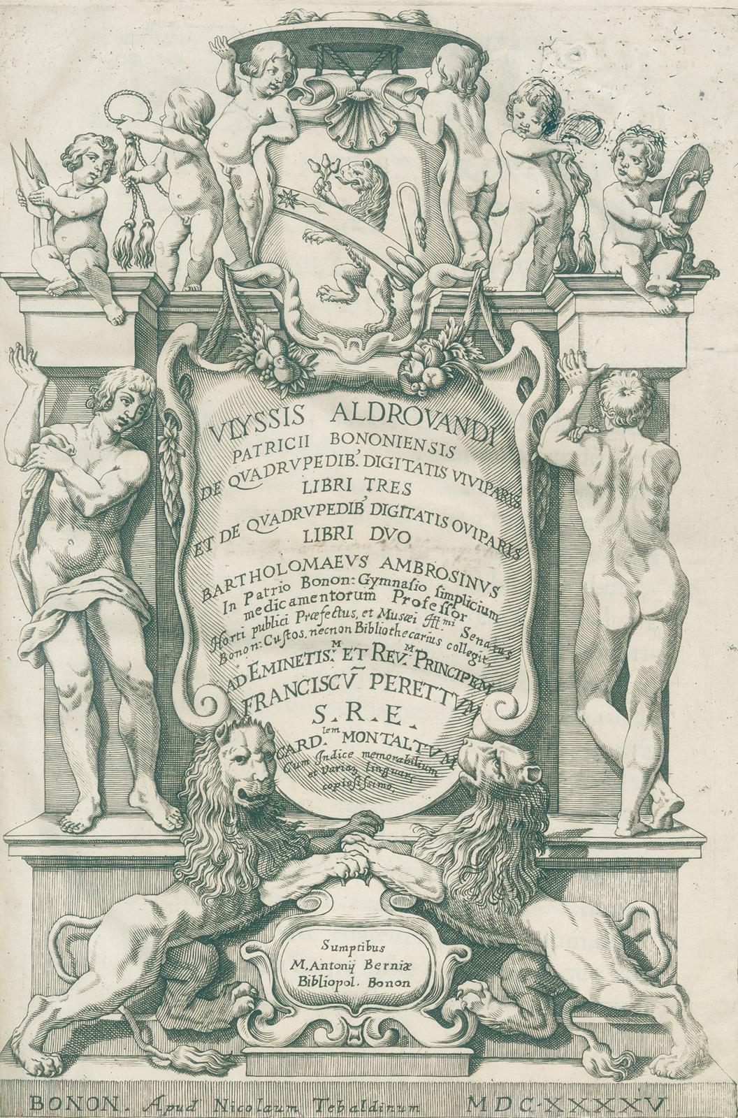 Image for De quadropedib digitatis oviparis libri tres et De quadropedib digitatis libri duo. (1645) De quadropedib digitatis oviparis libri tres et De quadropedib digitatis libri duo. (1645)