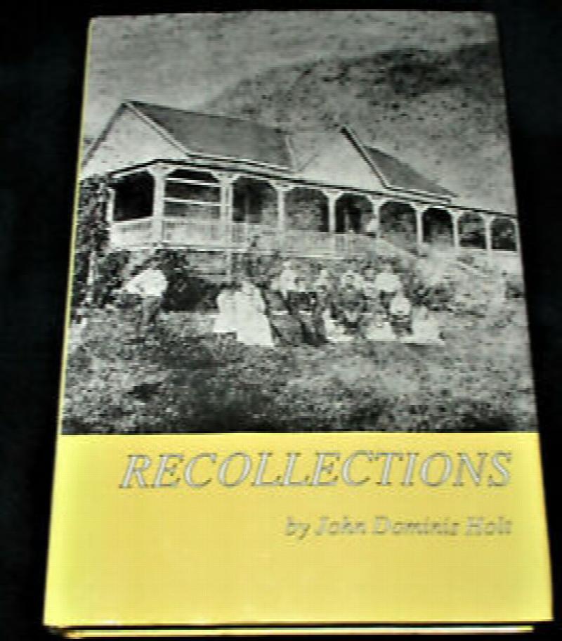 Image for Recollections: Memoirs of John Dominis Holt 1919-1935