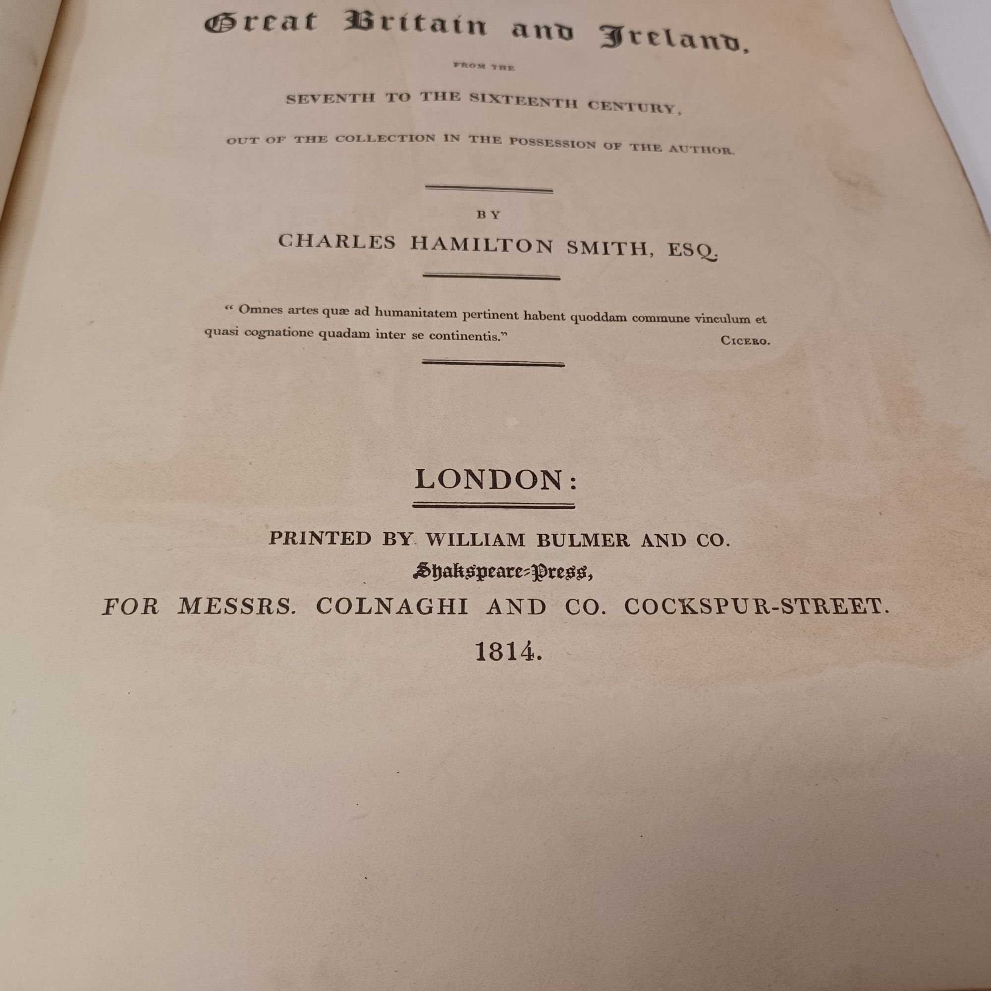 Selections of ancient costume of Great Britain and Ireland from the seventh to the sixteenth century, out of the collection in the possession of the author (1814)