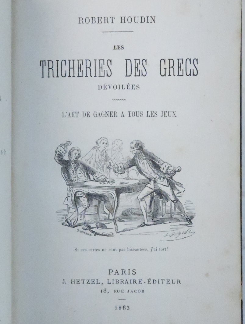 Les tricheries des grecs dvoils. L'art de gagner tous les jeux - (1863) 