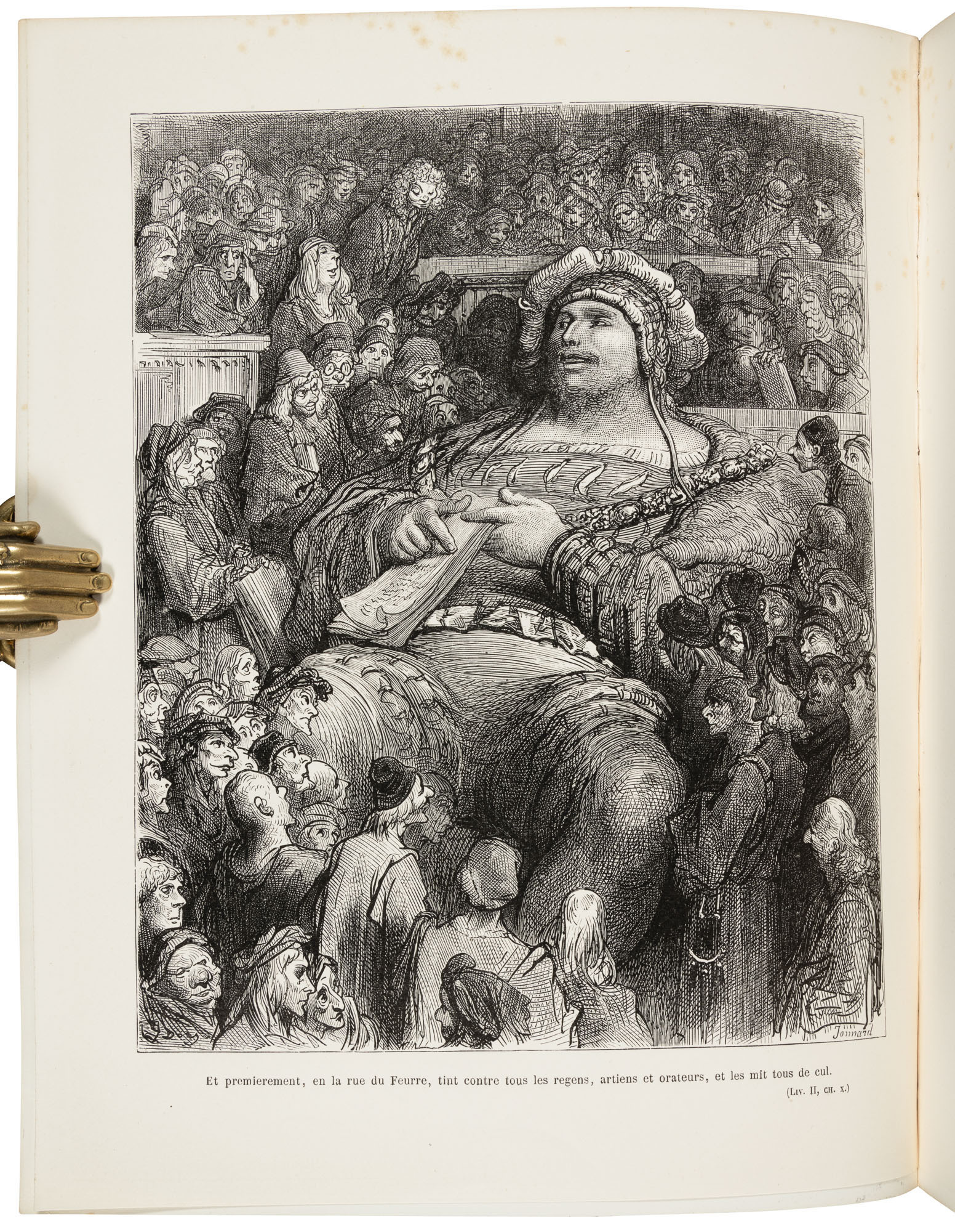 Oeuvres de Rabelais: Avec une Vie de l'Auteur, des Notes et un Glossaire, par Louis Moland One of Gustave Dor's finest creations, very rare