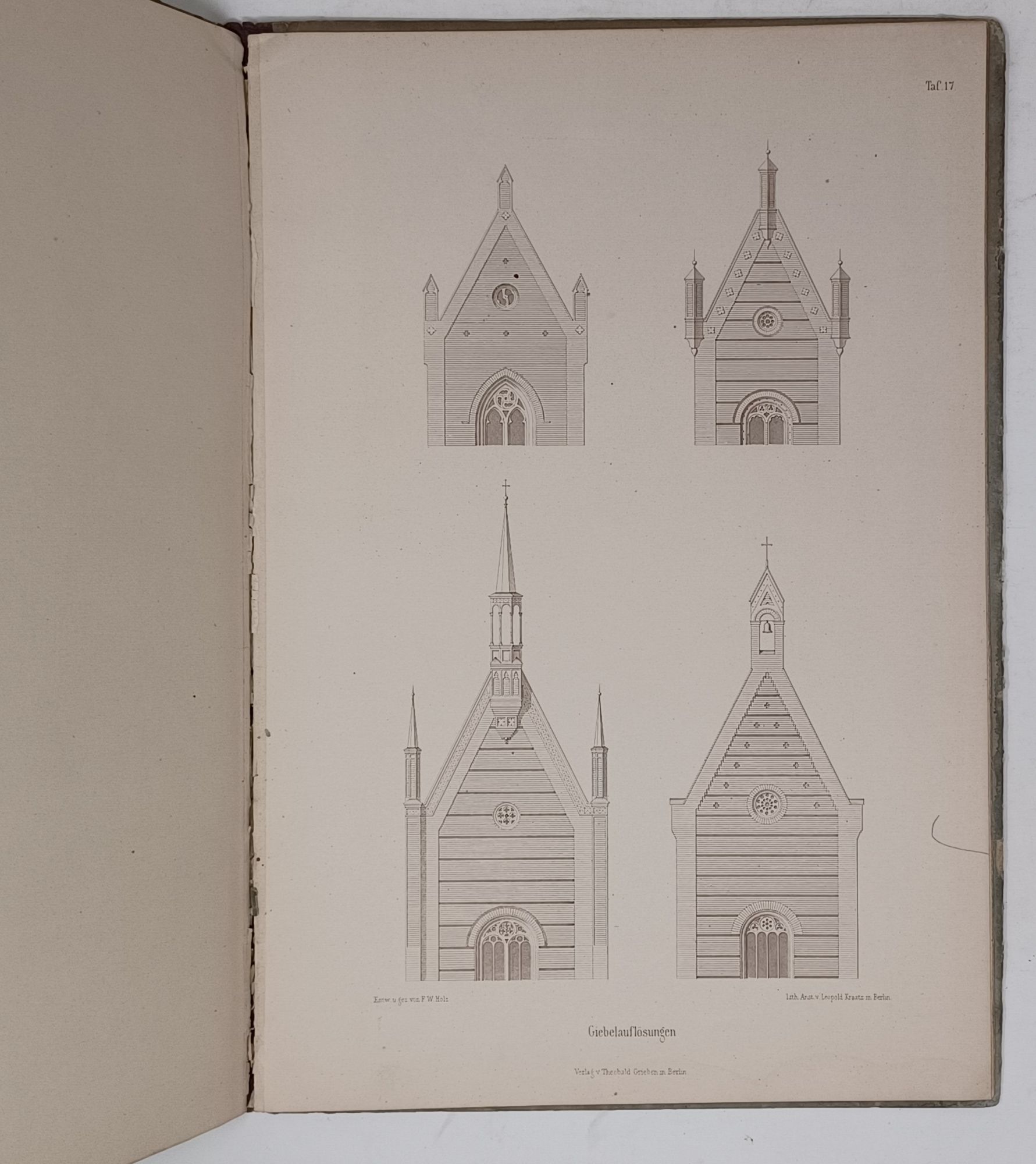 Ziegelstein-Architectur. Auswahl practischer Beispiele (around 1880) - [(Brick-Architecture- Examples)