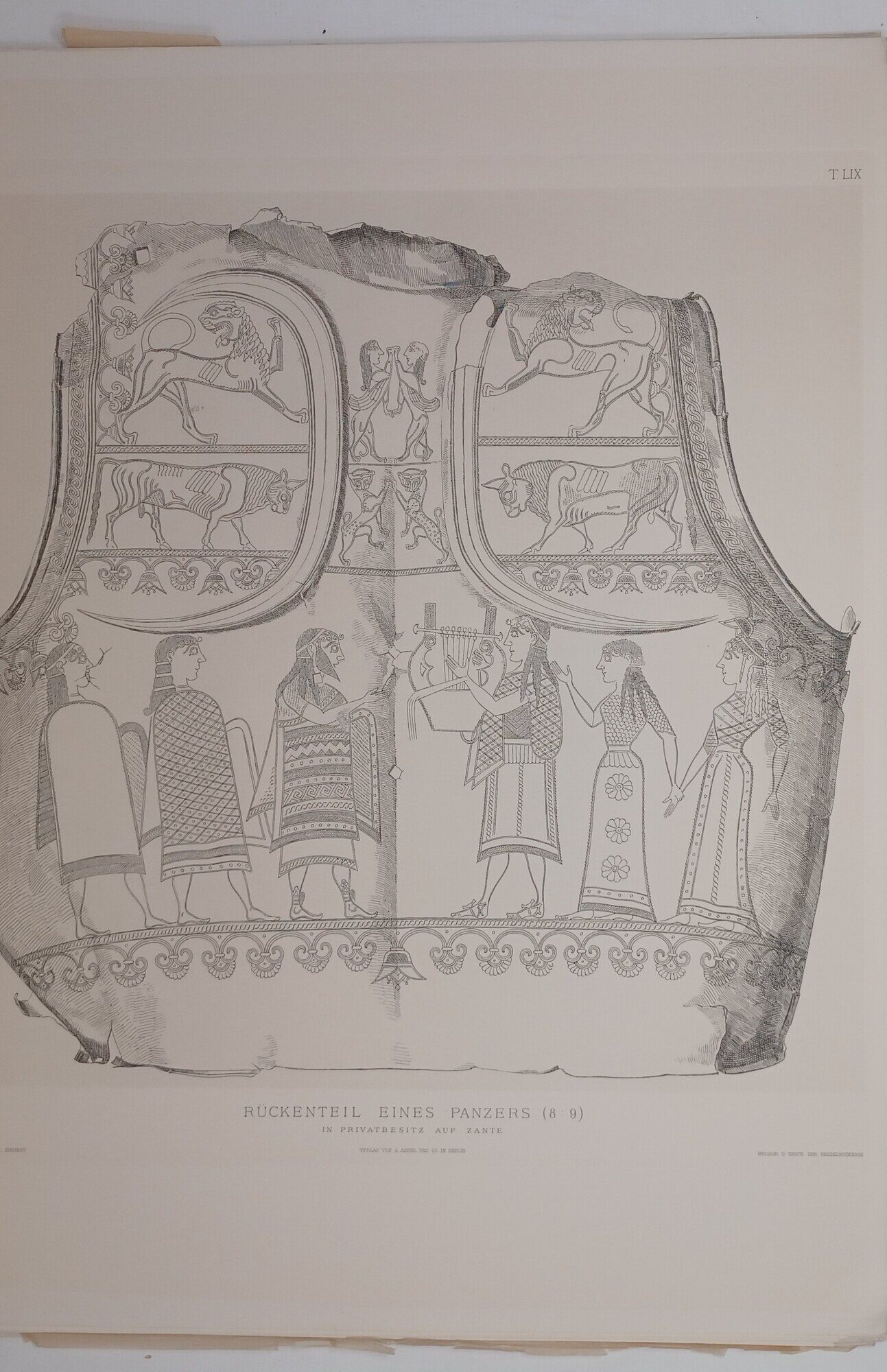 OLYMPIA. Tafelband IV: Die Bronzen und die brigen kleineren Funde von Olympia. (1890, plate vol. IV 