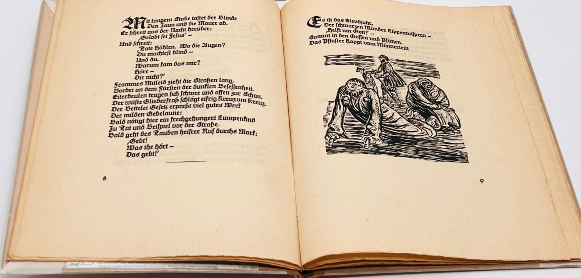 Der Kopf. Ein Gedicht - with 10 woodcuts by Ernst Barlach