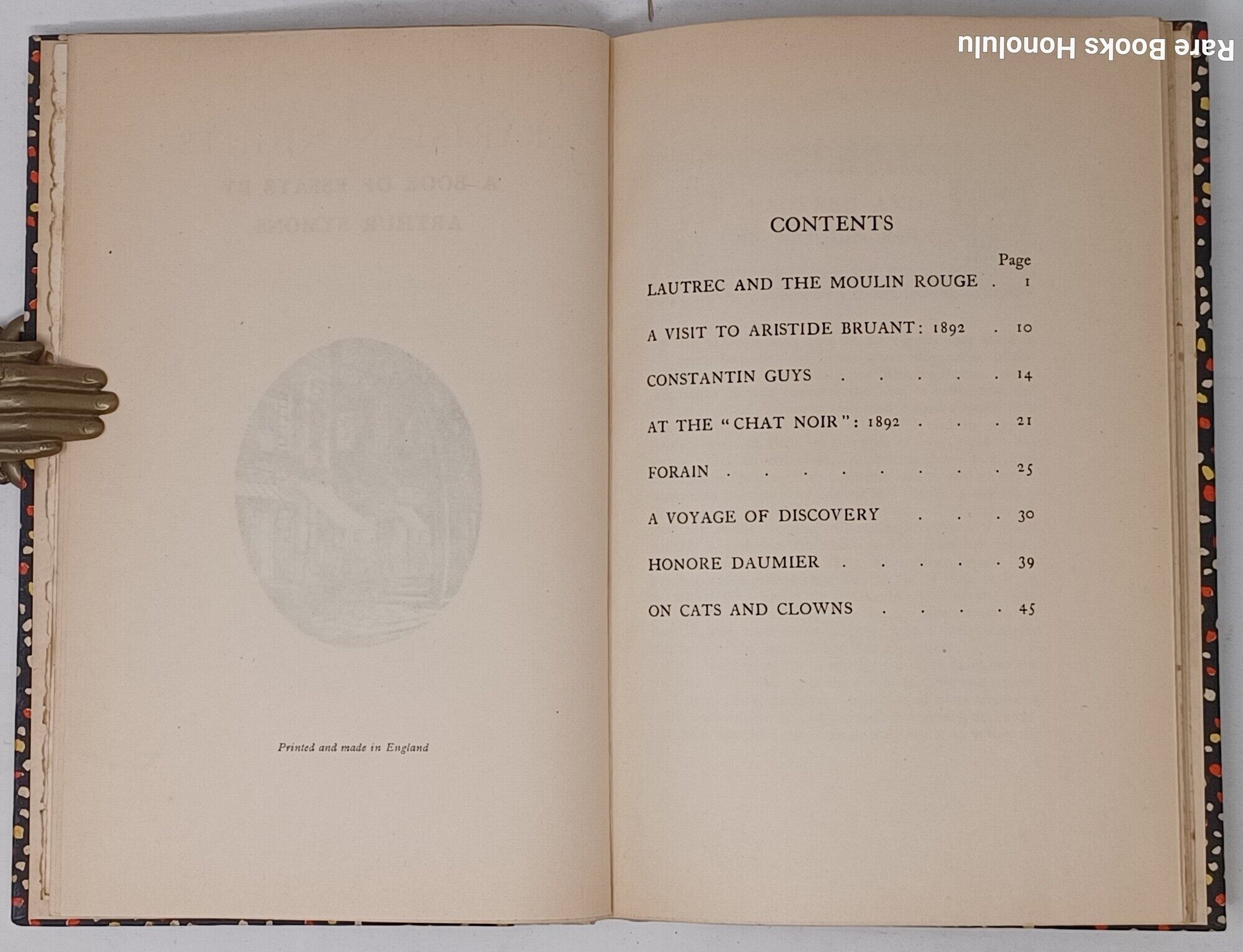Parisian Nights; A Book of Essays (1926, 1 of 80 Signed), incl. scarce prospectus bound in