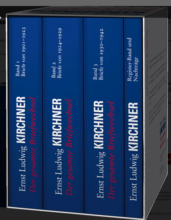 Ernst Ludwig Kirchner. Der gesamte Briefwechsel (The complete correspondence) IN GERMAN