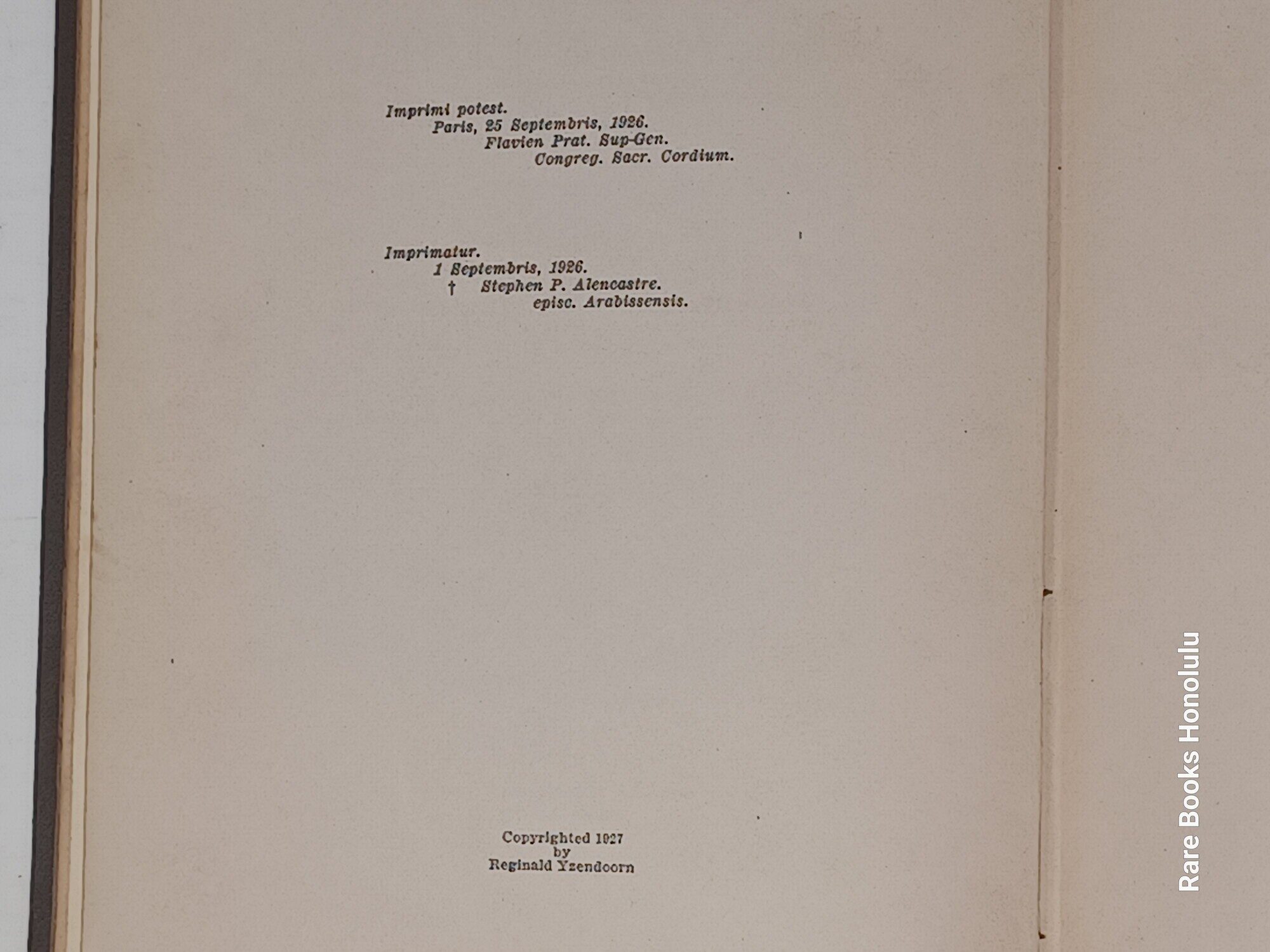 History of the Catholic Mission in the Hawaiian Islands (1927)
