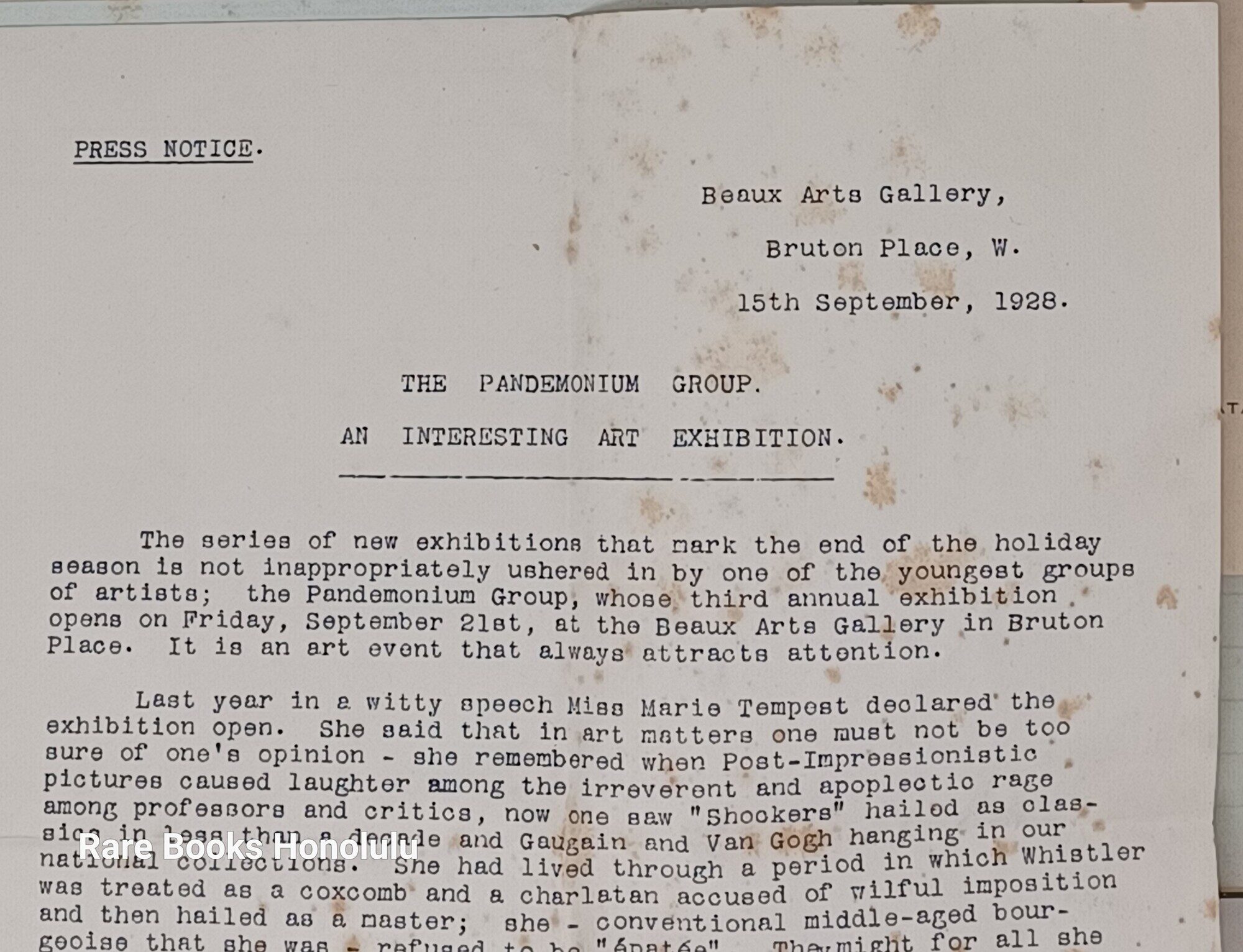 Scrapbook about the PANDEMONIUM GROUP (LONDON 1926 - 1931)