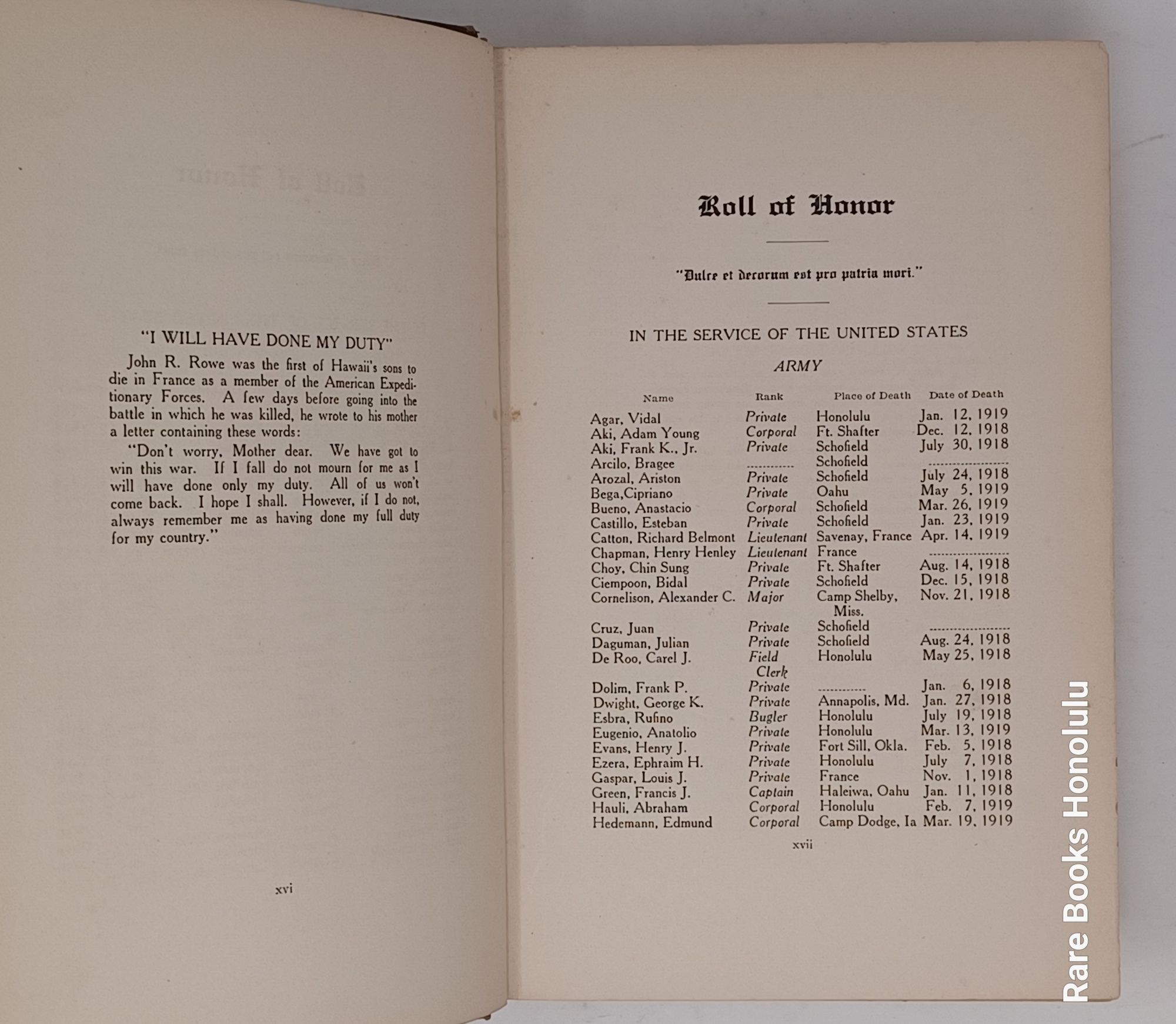 Hawaii In The World War