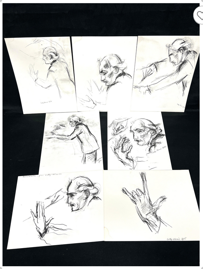 Seize attitudes de Toscanini (with Illustrations by Lilly Steiner) (1936)