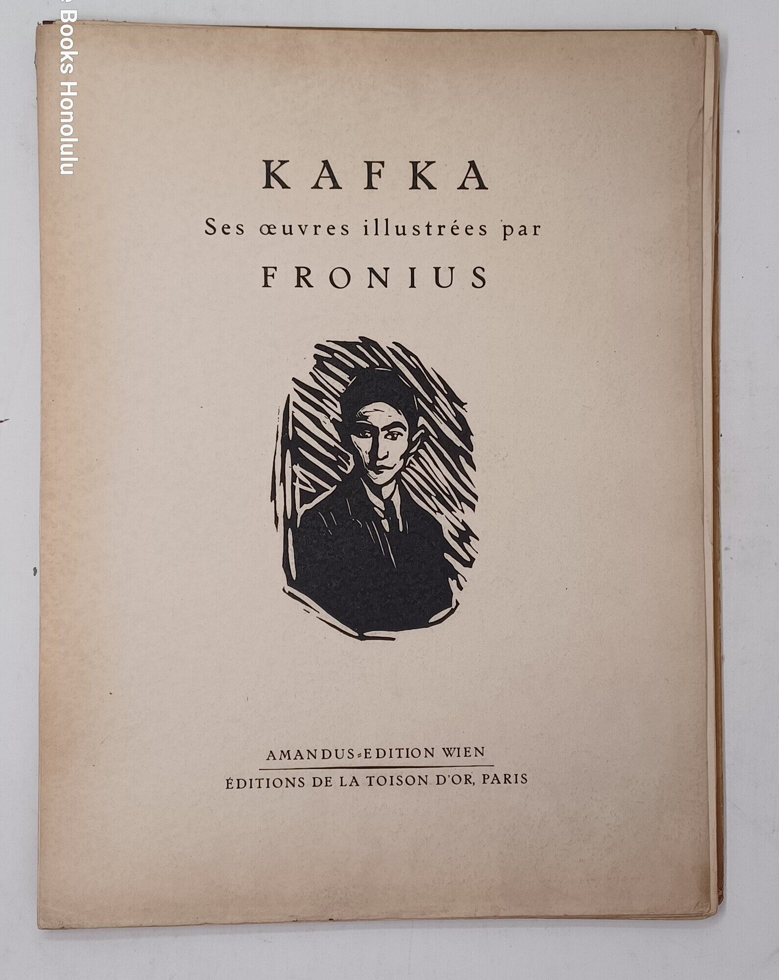 Album Kafka - Ses Oevres illustres by Fronius. (1947, Portfolio.)