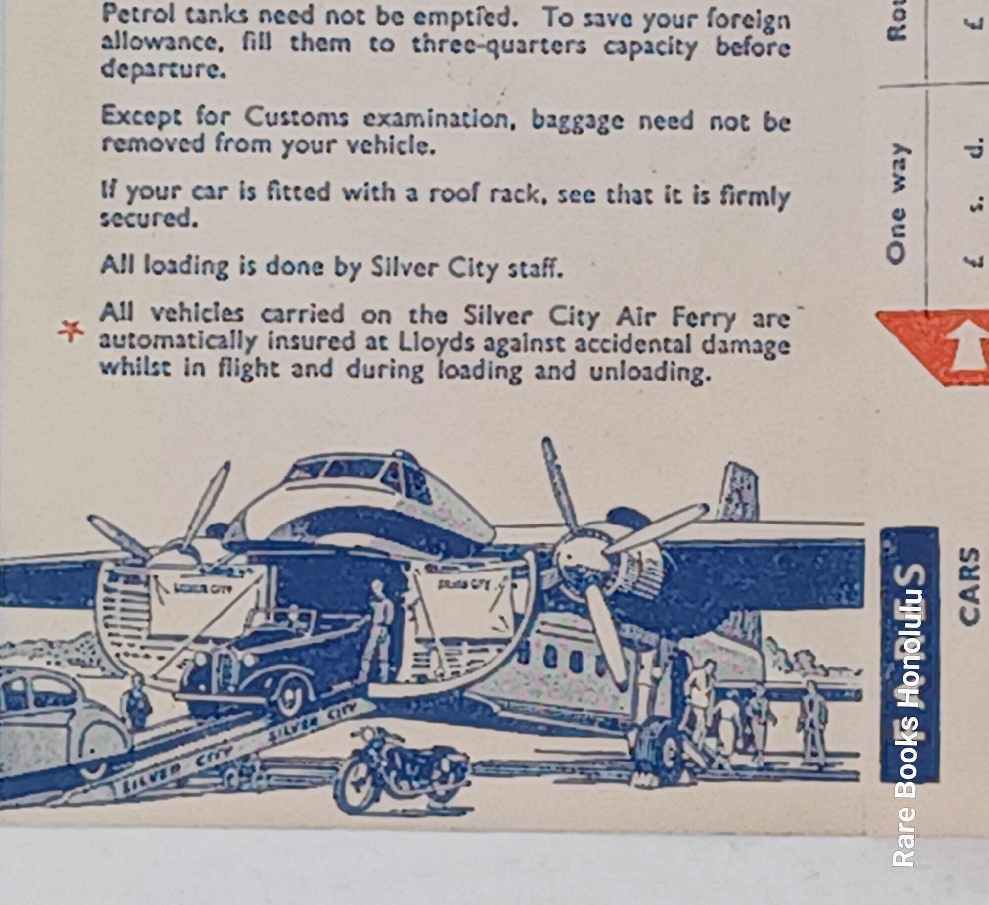 Rare Vintage Silver City AIR FERRY Ephemera: Press Release, Advertising and Brochure with routes and pricing. (5 items,all 1952)
