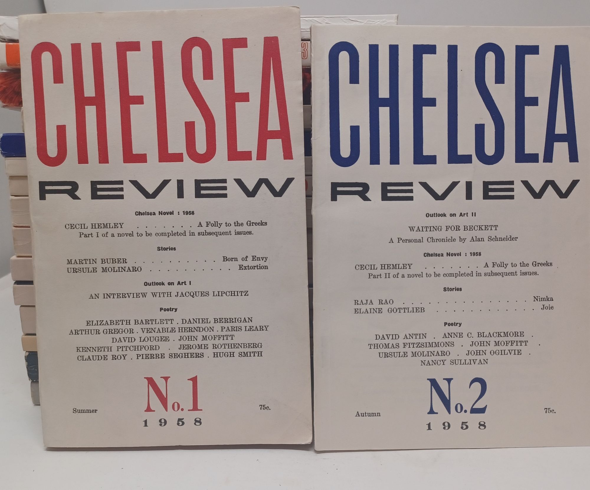 Chelsea Review. No.1-38. (1958-1979)- 38 consecutive issues of the Chelsea Review