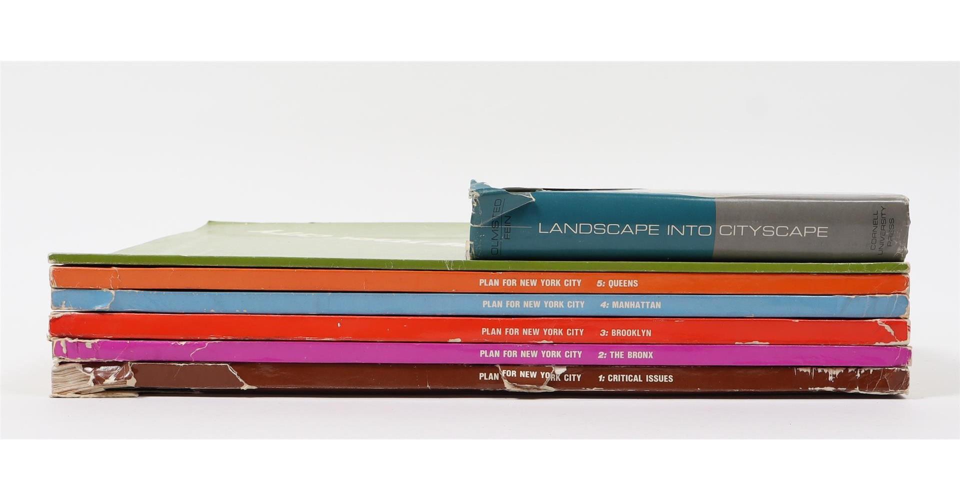 Plan for New York City (6 vols. 1969) 1 volume for each Borough of the City of New York: The Bronx, Brooklyn, Manhattan, Queens, and Staten Island + 1 vol Critical Issues