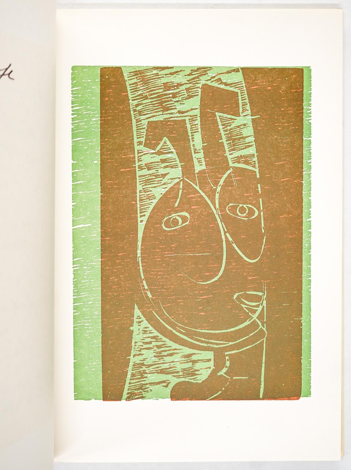 grob, fein gttlich - with woodcuts by HAP Grieshaber (1971)