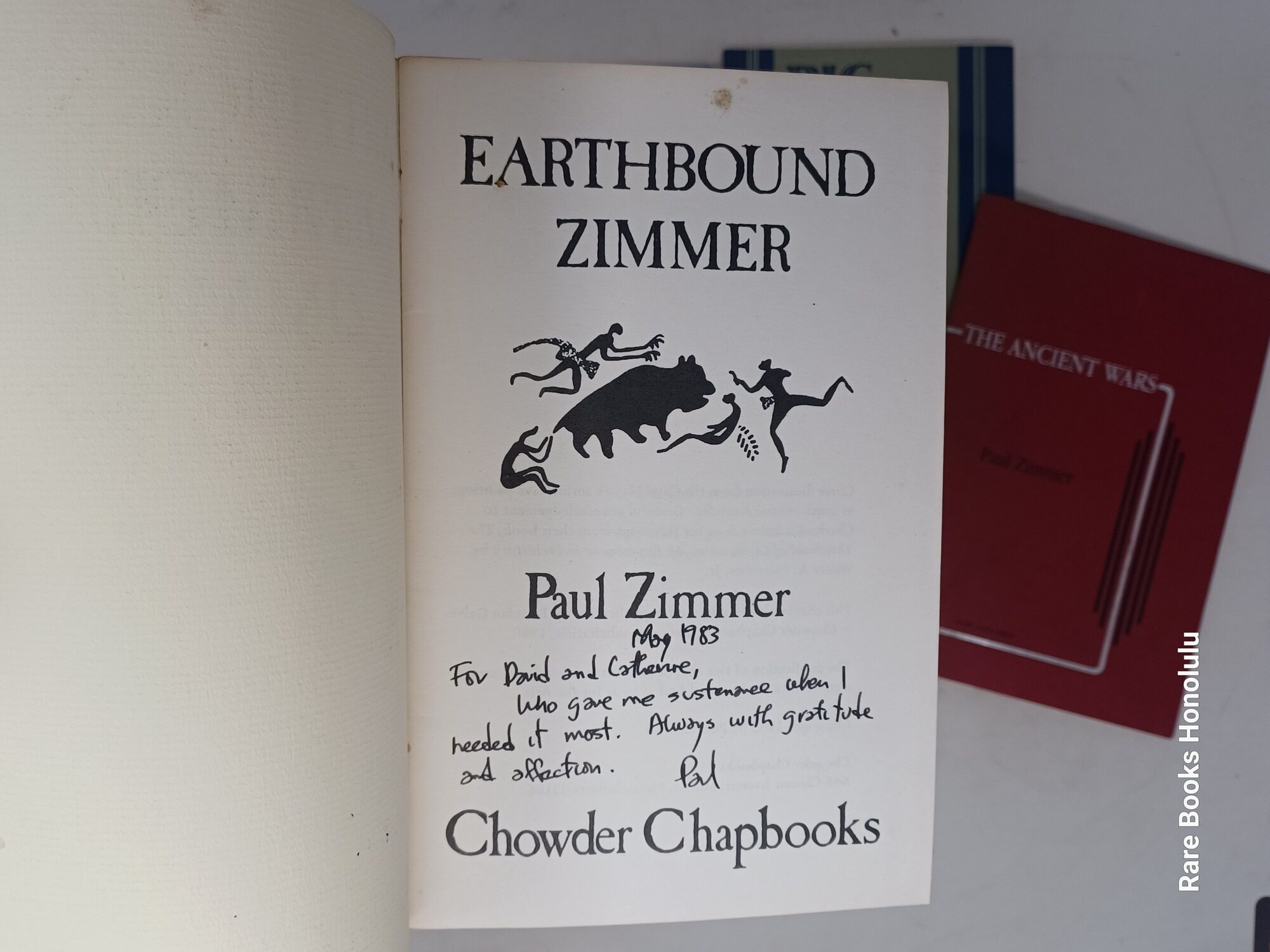7 books of poetry by Paul Zimmer + On the poetry of Paul Zimmer