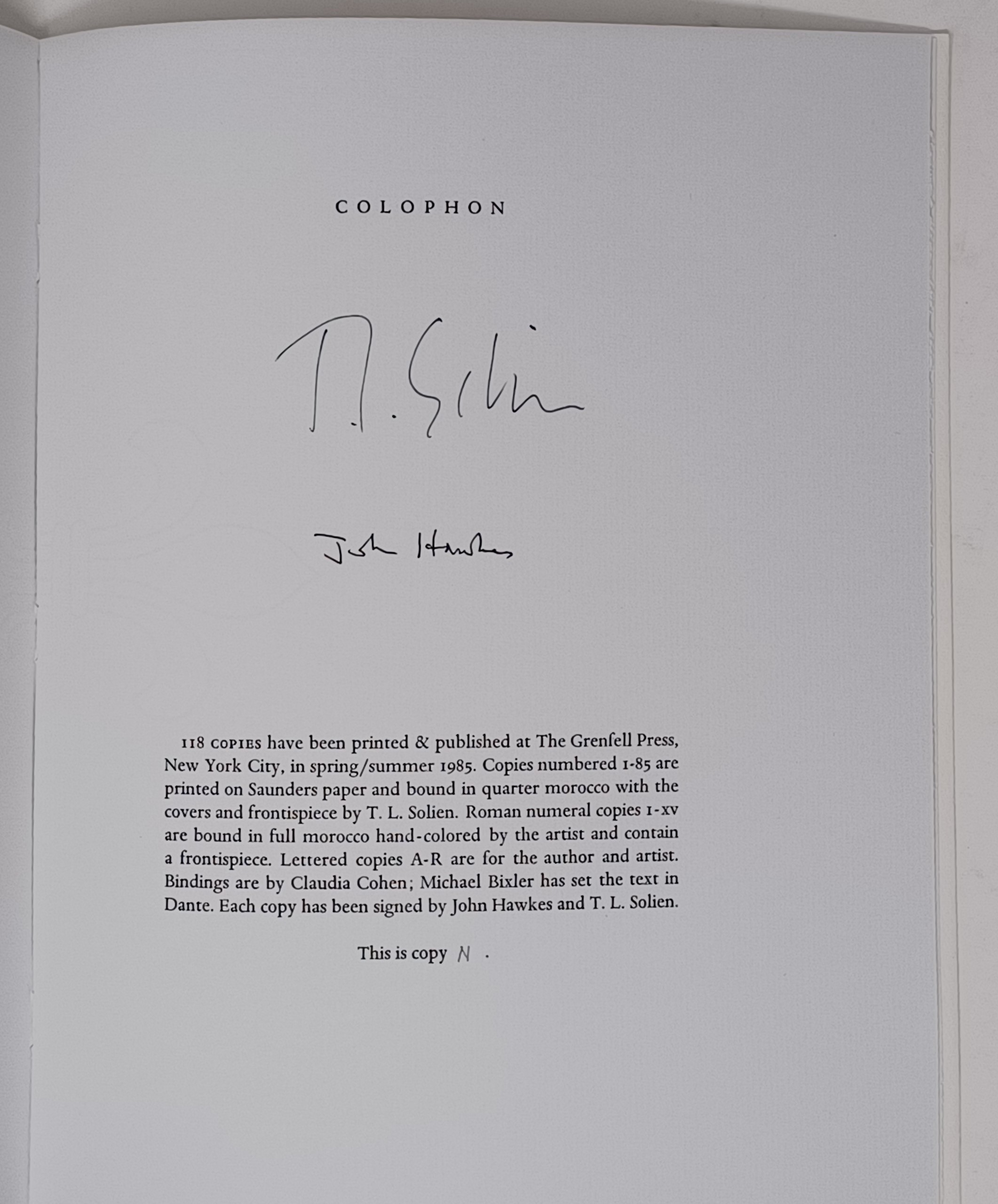 Innocence in Extremis - limited edition of only 118 copies