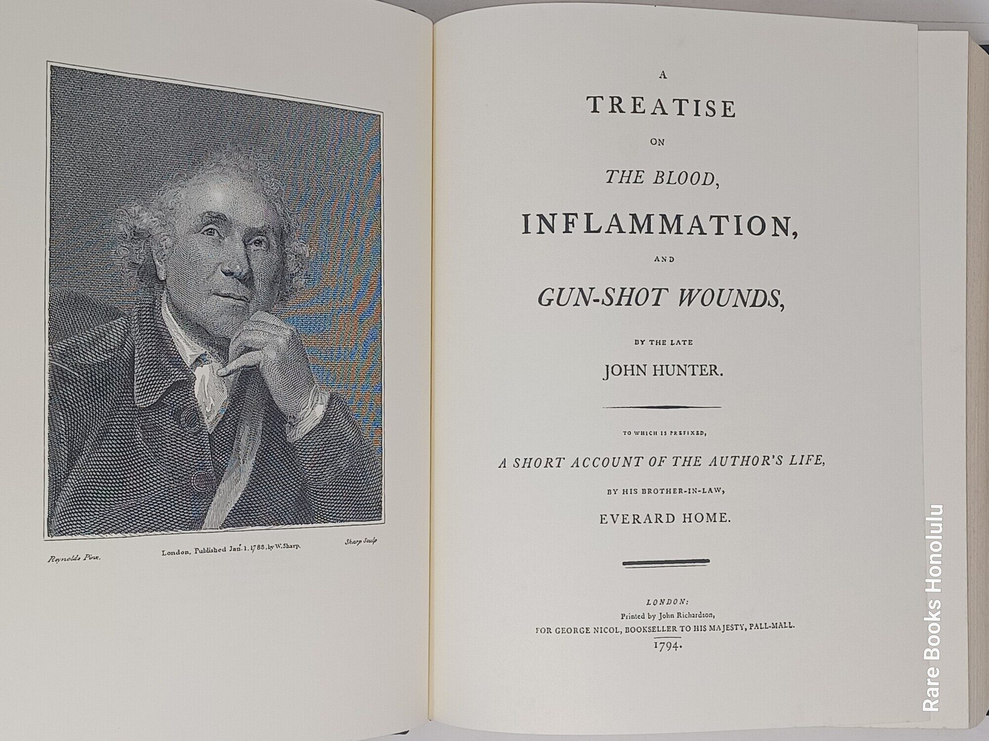A Treatise on the Blood, Inflammation, and Gun-Shot Wounds (DeLuxe Full leather edition)