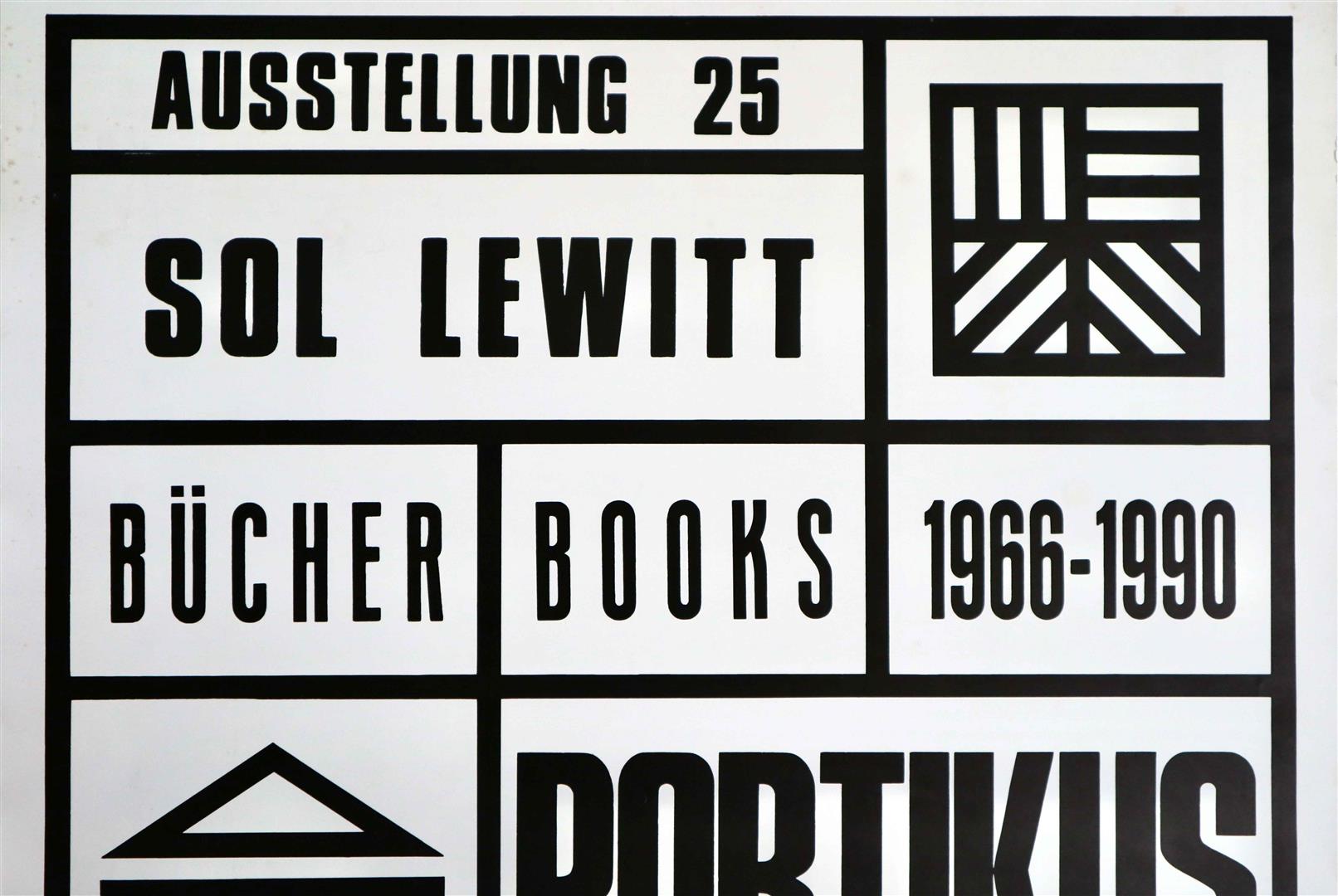 Sol LeWitt. Signed exhibition poster - Portikus, Frankfurt, Germany (1990)