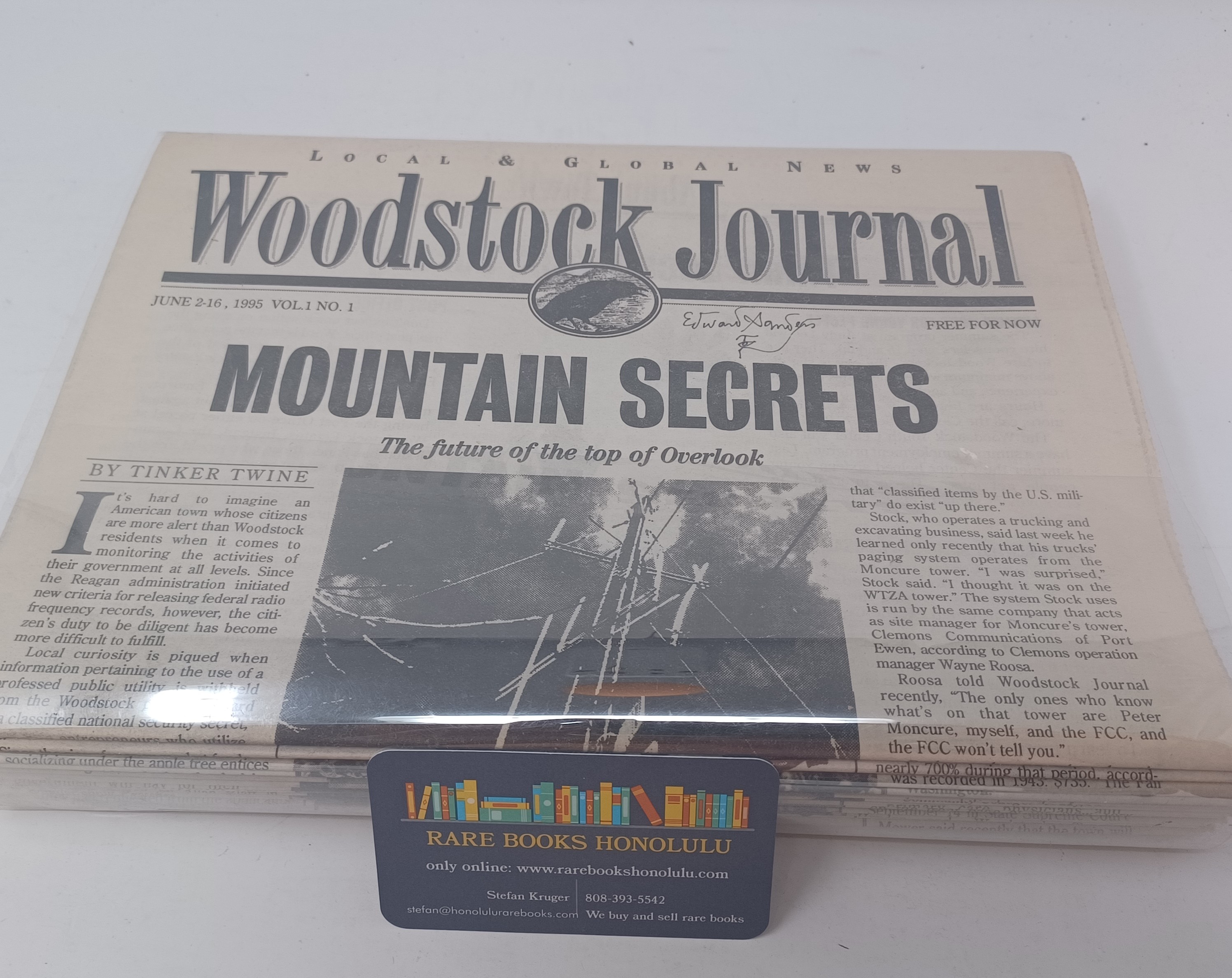 Woodstock Journal. Vol.1, no.1 - Vol.2, no.2. (20 issues) Edited by Ed Sanders