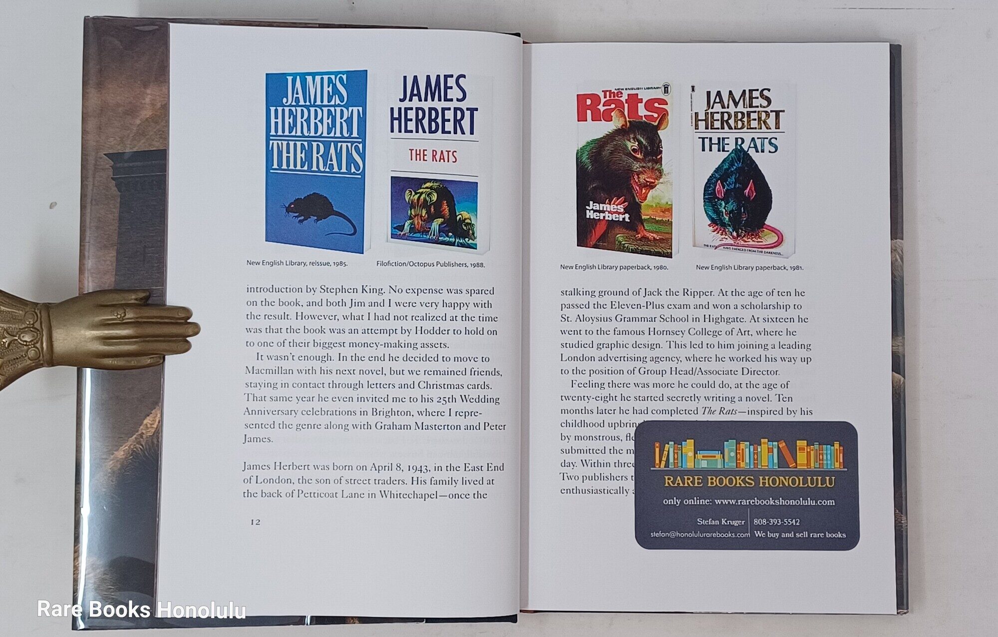 THE RATS Trilogy - Rats, Lair, Domain - Signed, Limited