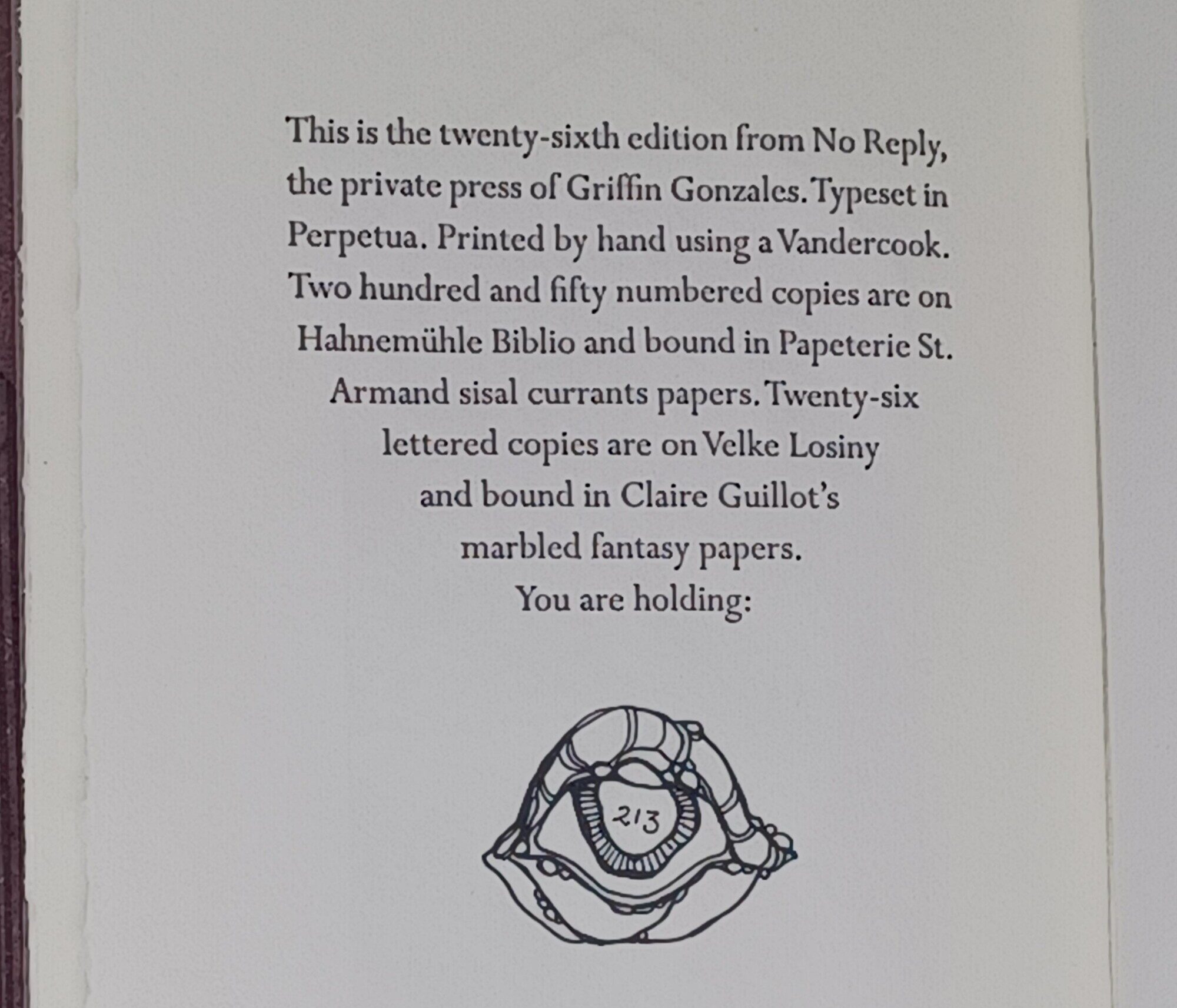 The Tell-tale Heart (No Reply Press, 1/250)