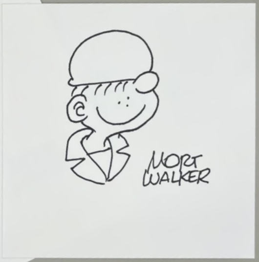The Life and Art of Mort Walker - Limited Edition (100) with original drawing, signed by Walker