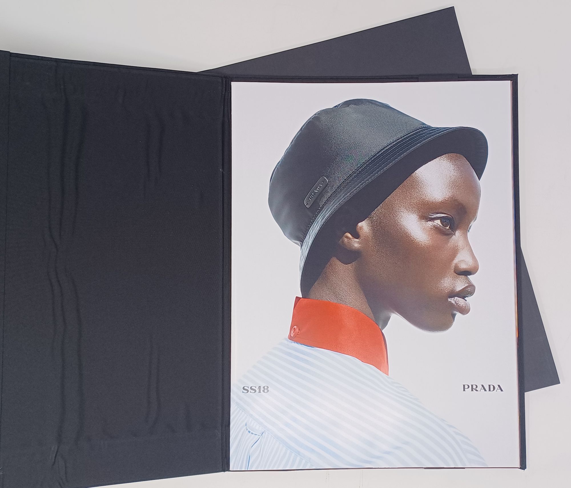 PRADA S/S 2018 LOOKBOOK in box, folder + envelope