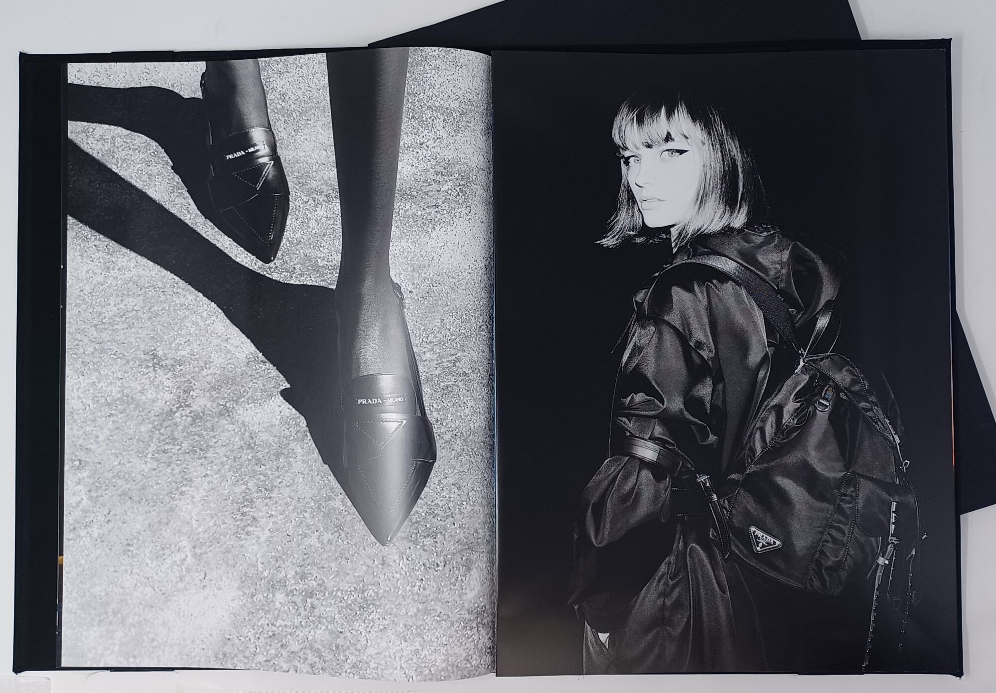 PRADA S/S 2018 LOOKBOOK in box, folder + envelope