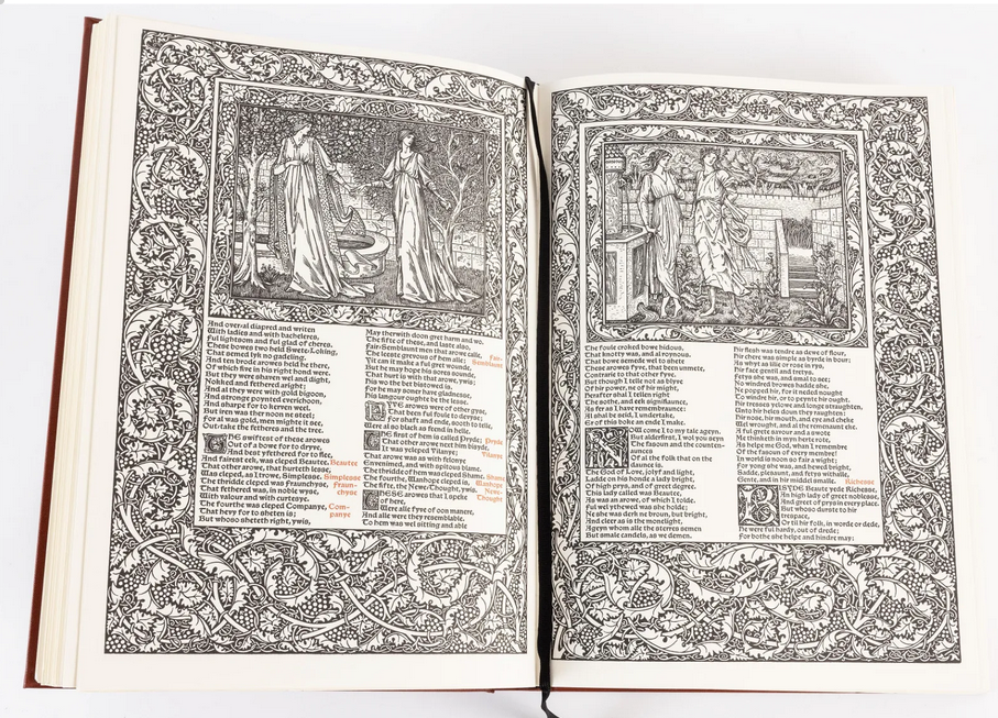 The Works of Geoffrey Chaucer. [Facsimile of the Kelmscott Chaucer.]