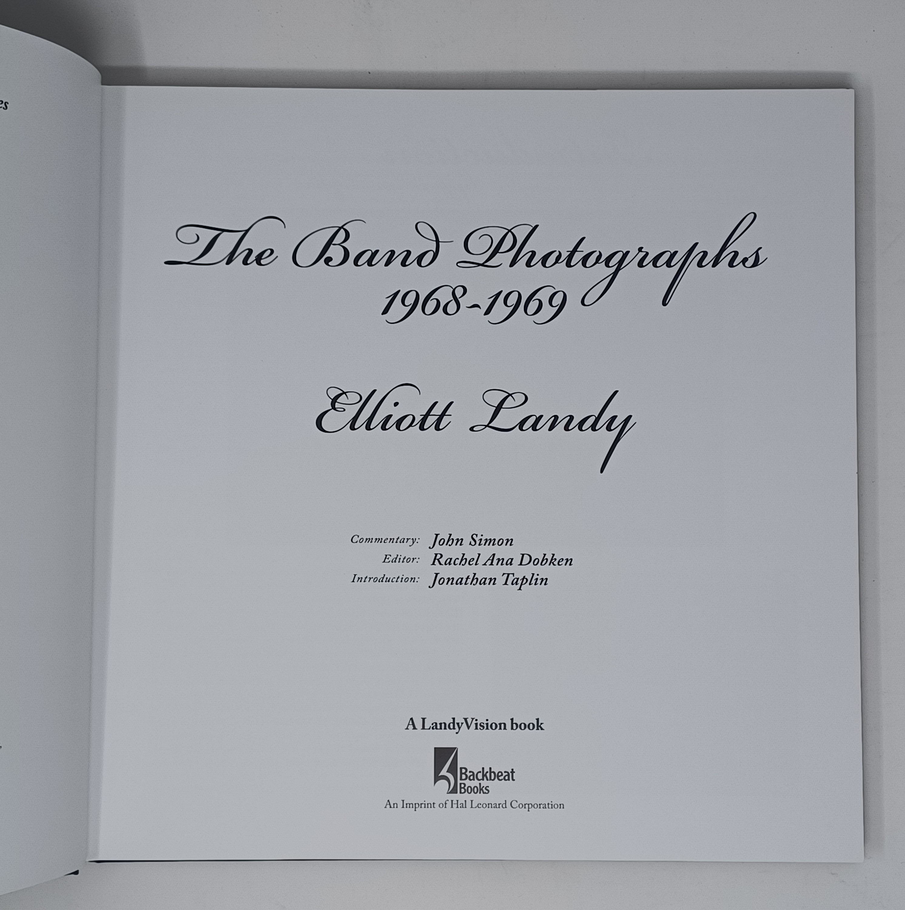 希少　The Band Photographs 1968-1969 Hard THE BAND PHOTOGRAPHS 1968 - 1969