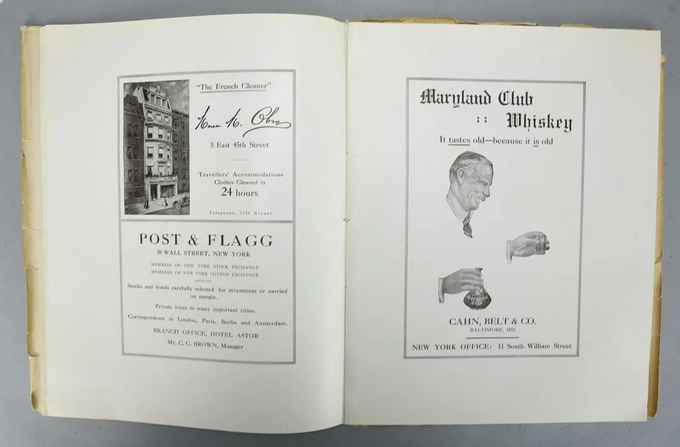 Hotel Astor brochure with 32 pages advertisements