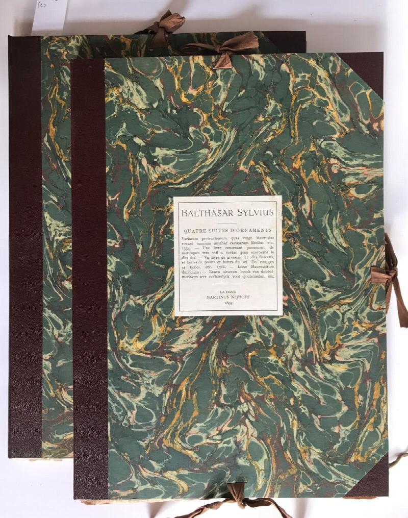 Image for Réproductions d'anciennes gravures d'orfèvrerie Hollandaise, 2 plate vol: I. Adam van Vianen. II. Balthasar Sylvius. 1892 facsimiles of folios from 1554 and 1650