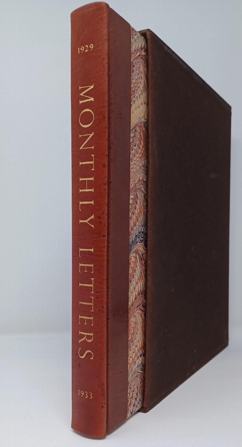 Image for MONTHLY LETTERS The first 50 letters of the Limited Editions Club 1929 - 1933