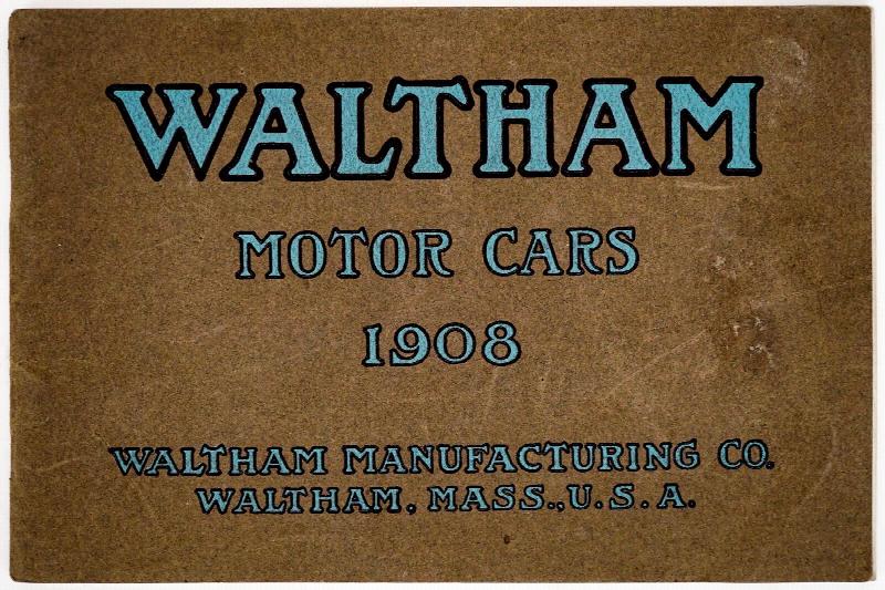 Image for WALTHAM Motor Cars 1908 - Rare Automobile Catalog