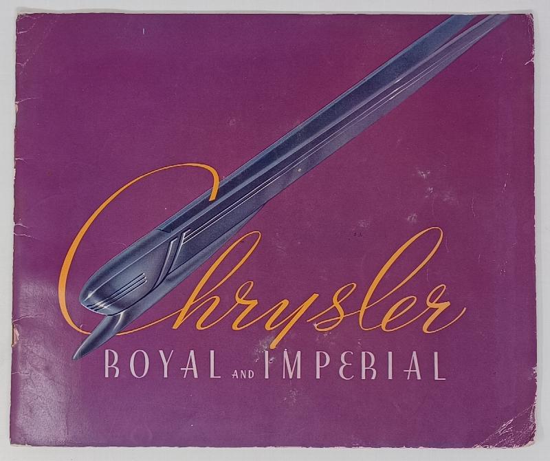 Image for CHRYSLER Royal and Imperial - original sales brochure 1937