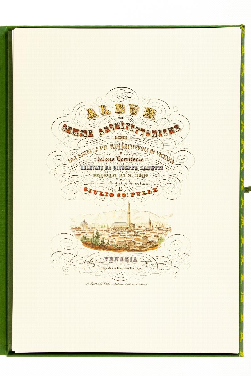 Image for Scarce FACSIMILE REPRODUCTION OF UNBOUND ITALIAN ARCHITECTURAL PLATES 1847 Vicenza Italy