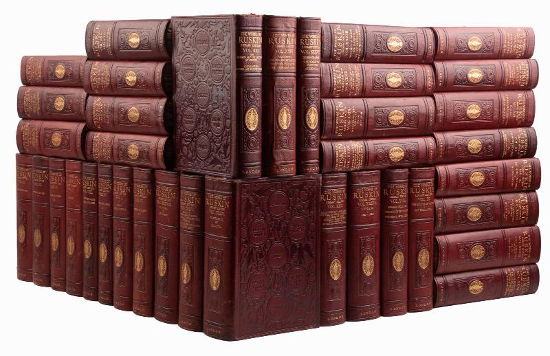 Image for The Complete Works of John Ruskin - The sought after 39 volumes Full Leather Edition