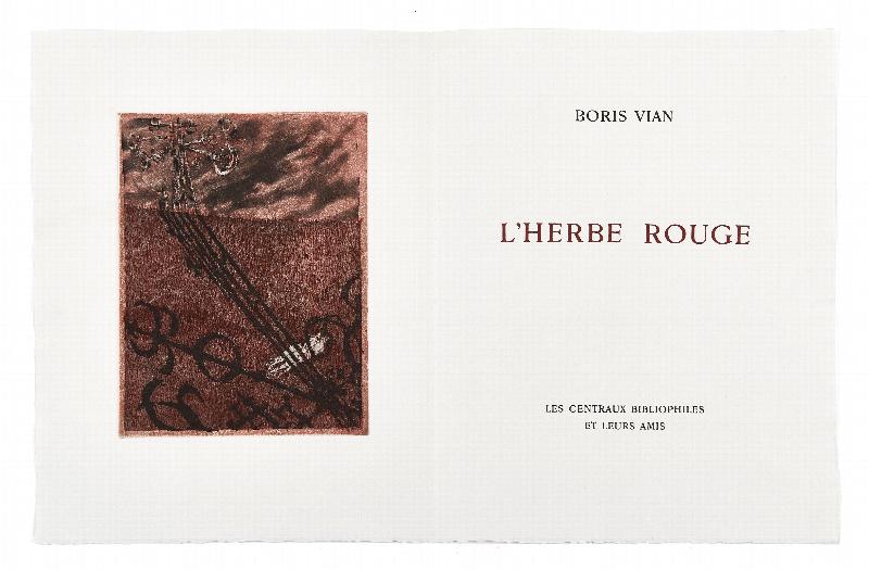 Image for Boris Vian 'L'herbe Rouge' - limited edition